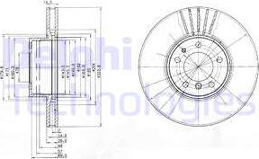 Delphi BG670 - Спирачен диск vvparts.bg