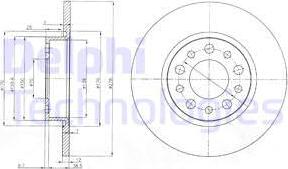 Delphi BG3994 - Спирачен диск vvparts.bg