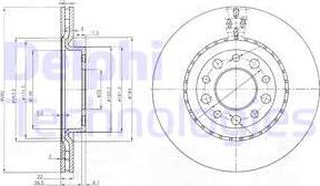 Delphi BG3995 - Спирачен диск vvparts.bg