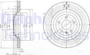 Delphi BG3991 - Спирачен диск vvparts.bg