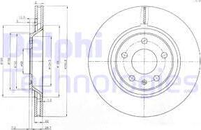 Delphi BG3997 - Спирачен диск vvparts.bg