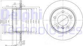 Delphi BG3948C - Спирачен диск vvparts.bg