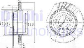 Delphi BG3943 - Спирачен диск vvparts.bg