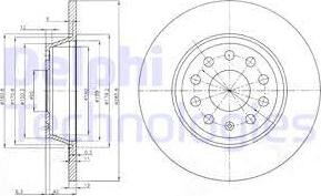 Delphi BG3954 - Спирачен диск vvparts.bg