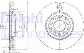 Delphi BG3951 - Спирачен диск vvparts.bg