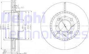 Delphi BG3965 - Спирачен диск vvparts.bg