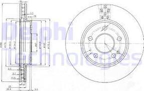 Delphi BG3909 - Спирачен диск vvparts.bg