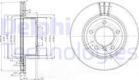 Delphi BG3900C - Спирачен диск vvparts.bg