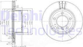 Delphi BG3900 - Спирачен диск vvparts.bg