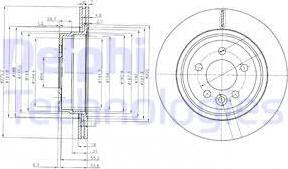 Delphi BG3919 - Спирачен диск vvparts.bg