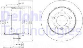 Delphi BG3910 - Спирачен диск vvparts.bg