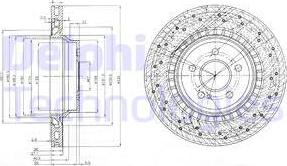 Delphi BG3917 - Спирачен диск vvparts.bg