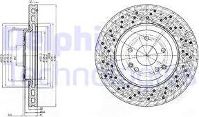 Delphi BG3985 - Спирачен диск vvparts.bg