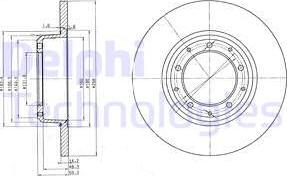 Delphi BG3982C - Спирачен диск vvparts.bg