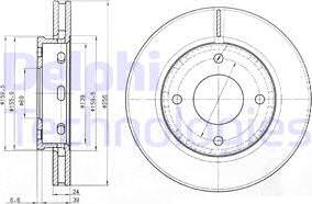 Delphi BG3987 - Спирачен диск vvparts.bg