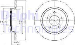 Delphi BG3930 - Спирачен диск vvparts.bg