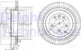 Delphi BG3925C - Спирачен диск vvparts.bg