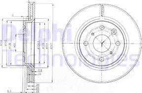 Delphi BG3976C - Спирачен диск vvparts.bg