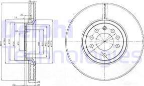 Delphi BG3973 - Спирачен диск vvparts.bg