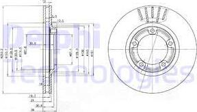 Delphi BG3590 - Спирачен диск vvparts.bg