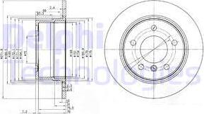 Delphi BG3592 - Спирачен диск vvparts.bg