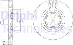 Delphi BG3559 - Спирачен диск vvparts.bg