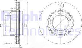 Delphi BG3558 - Спирачен диск vvparts.bg