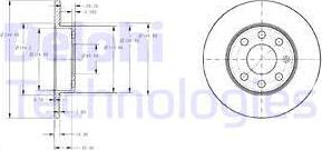 Delphi BG3567 - Спирачен диск vvparts.bg