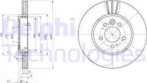 Delphi BG3503 - Спирачен диск vvparts.bg