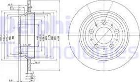 Delphi BG3515C - Спирачен диск vvparts.bg