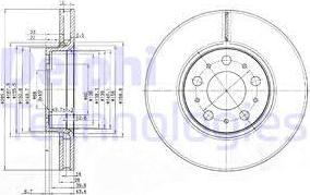 Delphi BG3513C - Спирачен диск vvparts.bg