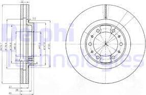 Delphi BG3586 - Спирачен диск vvparts.bg