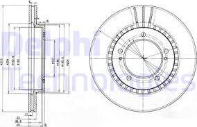 Delphi BG3587 - Спирачен диск vvparts.bg