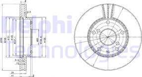 Delphi BG3531 - Спирачен диск vvparts.bg