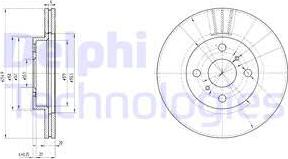 Delphi BG3520 - Спирачен диск vvparts.bg