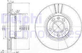 Delphi BG3696 - Спирачен диск vvparts.bg