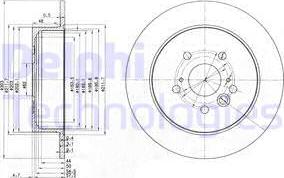 Delphi BG3691 - Спирачен диск vvparts.bg