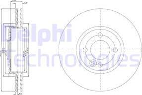 Delphi BG3661 - Спирачен диск vvparts.bg