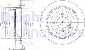 Delphi BG3662 - Спирачен диск vvparts.bg