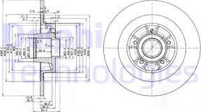 Delphi BG3686 - Спирачен диск vvparts.bg