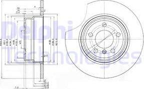 Delphi BG3629 - Спирачен диск vvparts.bg