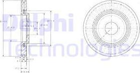 Delphi BG3620C-18B1 - Спирачен диск vvparts.bg