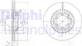 Delphi BG3679 - Спирачен диск vvparts.bg