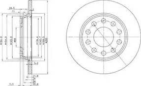 Delphi BG3674 - Спирачен диск vvparts.bg