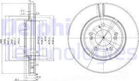 Delphi BG3678 - Спирачен диск vvparts.bg