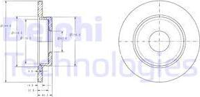 Delphi BG3673C - Спирачен диск vvparts.bg