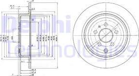 Delphi BG3049 - Спирачен диск vvparts.bg