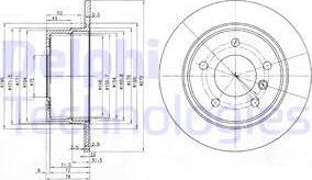 Delphi BG3040 - Спирачен диск vvparts.bg