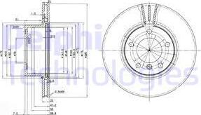 Delphi BG3043 - Спирачен диск vvparts.bg