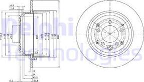 Delphi BG3060 - Спирачен диск vvparts.bg